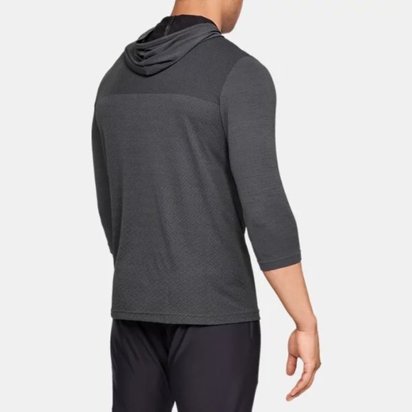 Nwt LARGE Under Armour Mens Vanish Seamless 3/4 Sleeve Hoodie Size L 1322038-019 - Picture 2 of 4